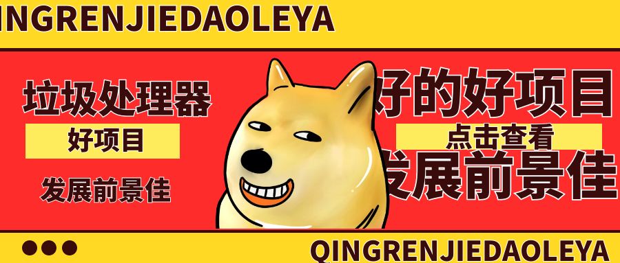 廚衛(wèi)康食物垃圾處理器好的好項(xiàng)目發(fā)展前景佳